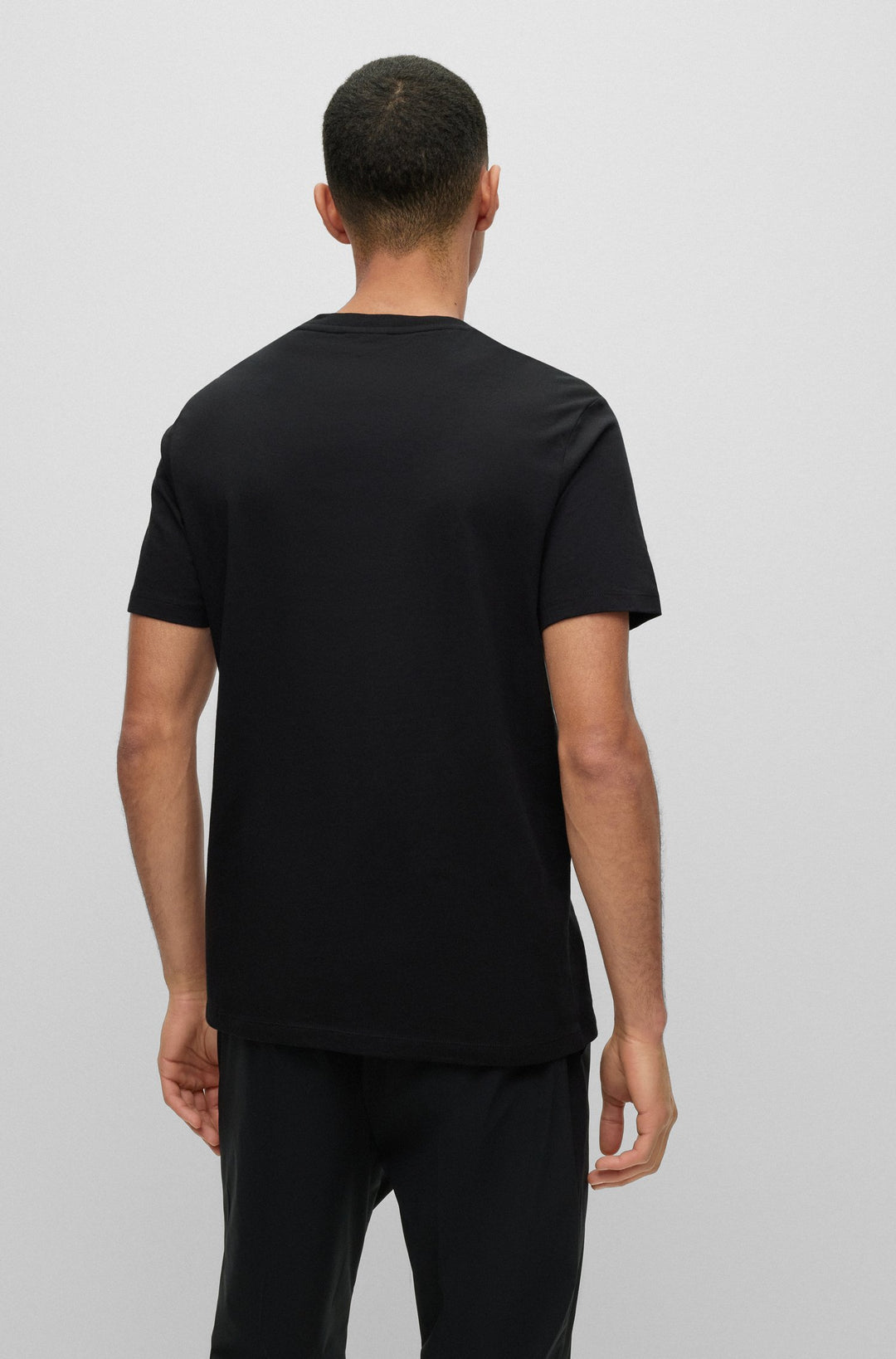 HUGO Regular Fit T-Shirts in Cotton - DULIVE222 10229761 01-50467952- Concorde Fashion#color_black-007
