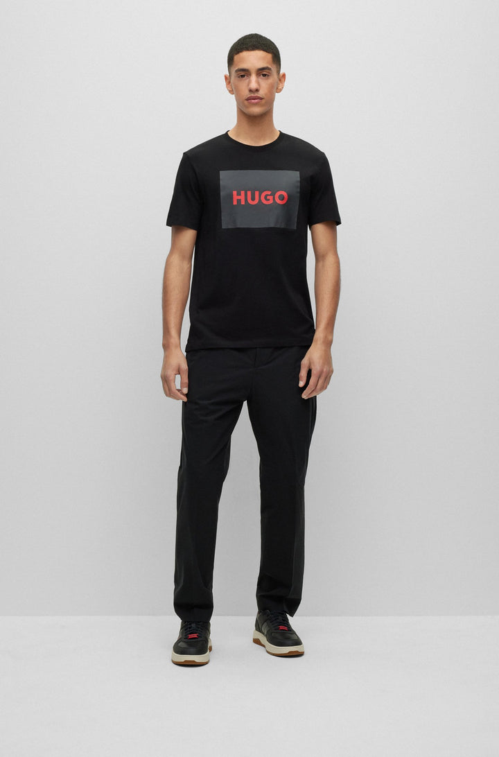 HUGO Regular Fit T-Shirts in Cotton - DULIVE222 10229761 01-50467952- Concorde Fashion#color_black-007