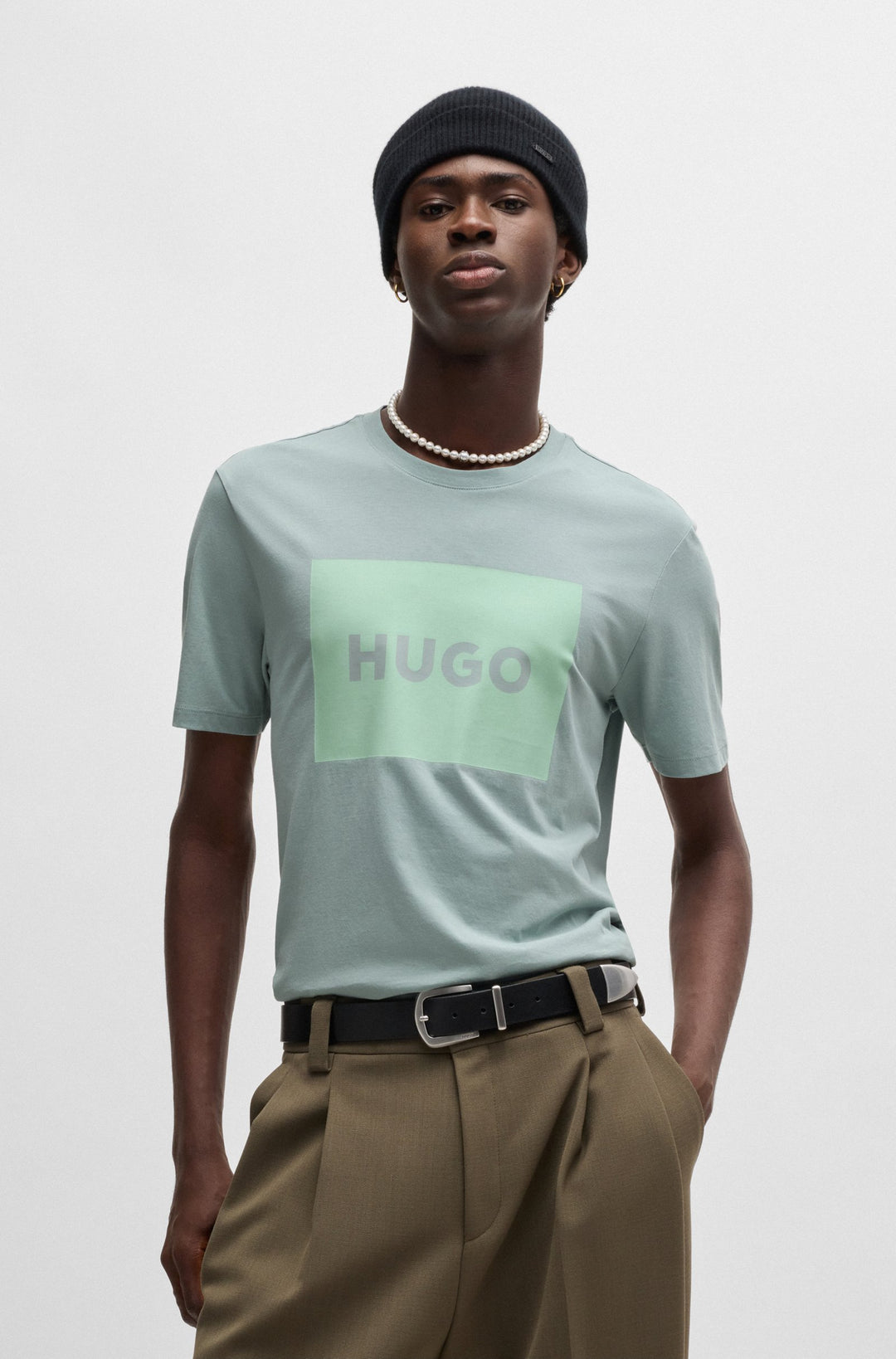 HUGO T-Shirts Regular Fit in Cotton - DULIVE222 10229761 01-50467952- Concorde Fashion#color_grey-074