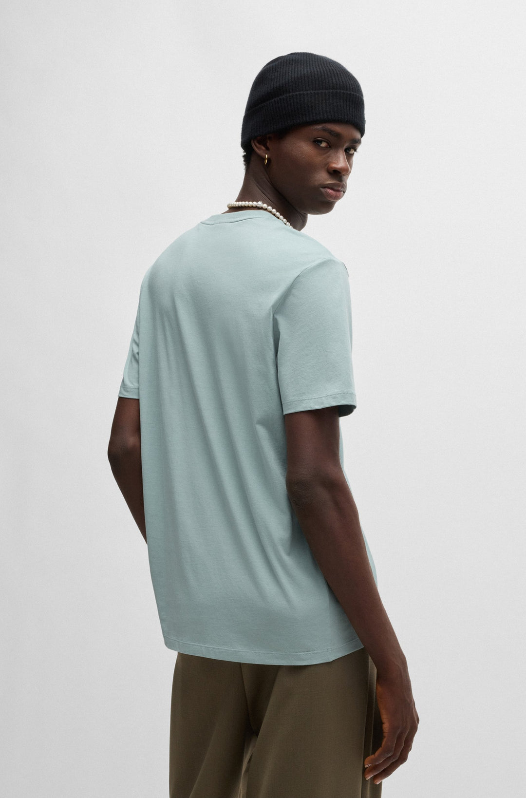 HUGO T-Shirts Regular Fit in Cotton - DULIVE222 10229761 01-50467952- Concorde Fashion#color_grey-074