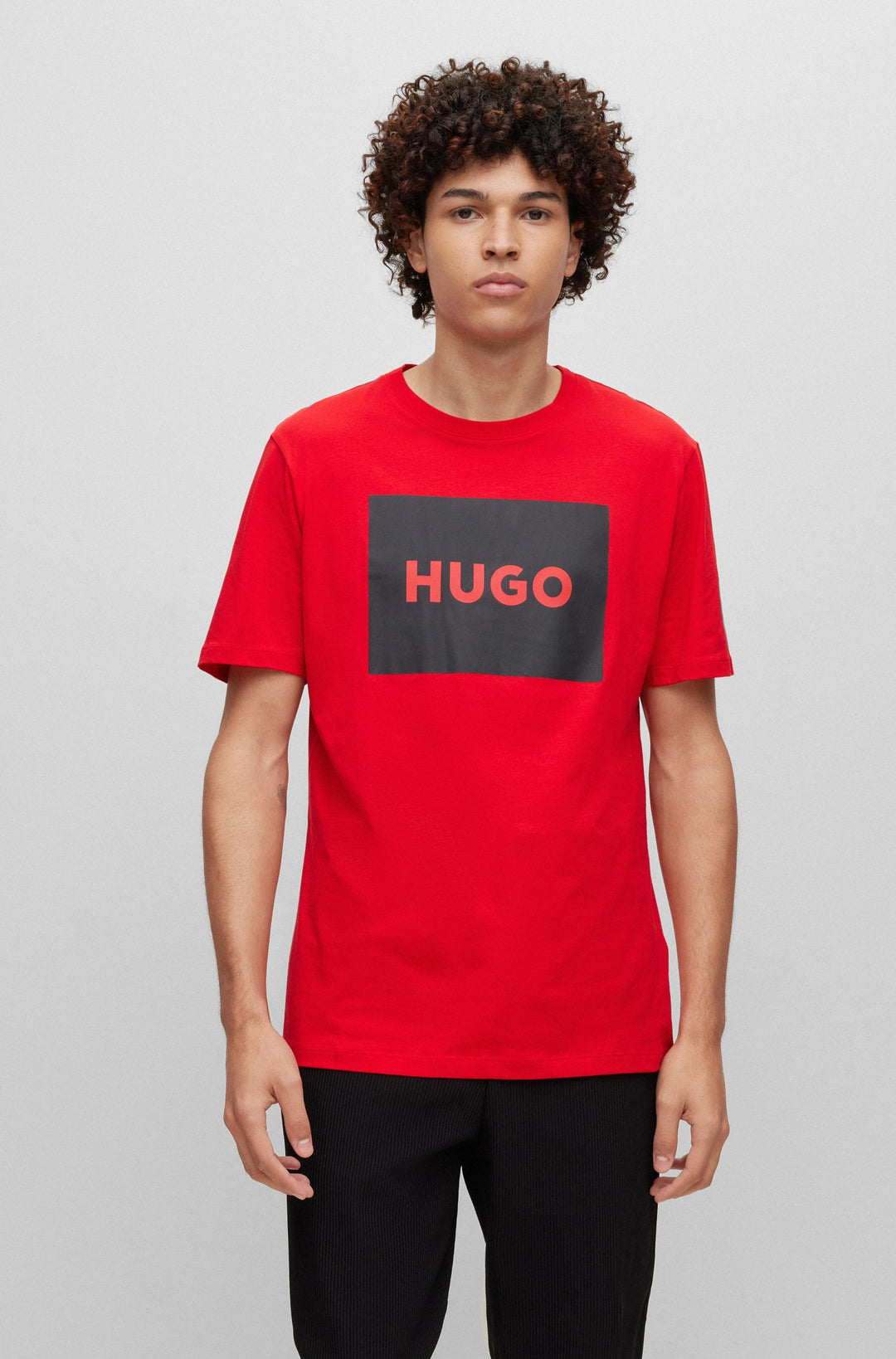 HUGO Regular Fit T-Shirts in Cotton - DULIVE222 10229761 01-50467952- Concorde Fashion#color_pink-694