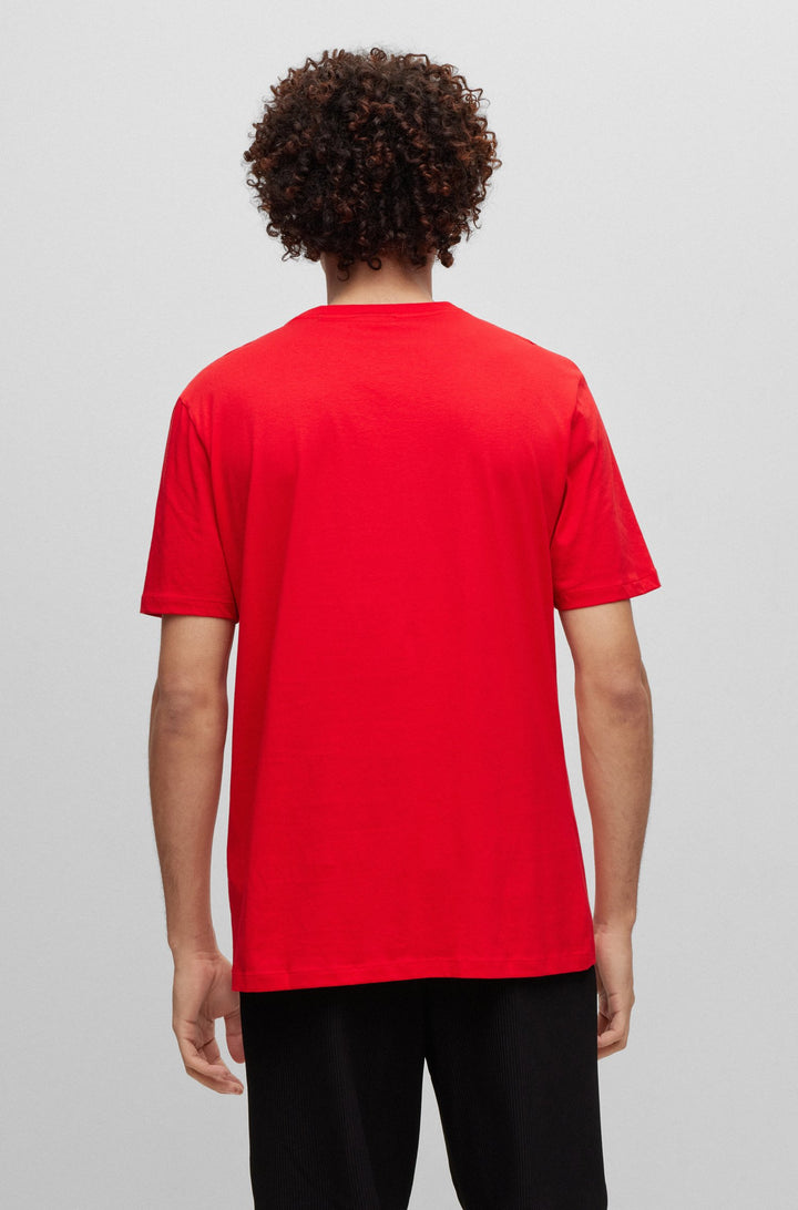 HUGO Regular Fit T-Shirts in Cotton - DULIVE222 10229761 01-50467952- Concorde Fashion#color_pink-694