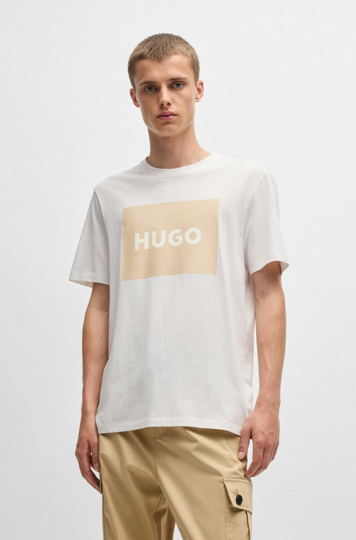 HUGO T-Shirts Regular Fit in Cotton - DULIVE222 10229761 01-50467952- Concorde Fashion#color_white-122