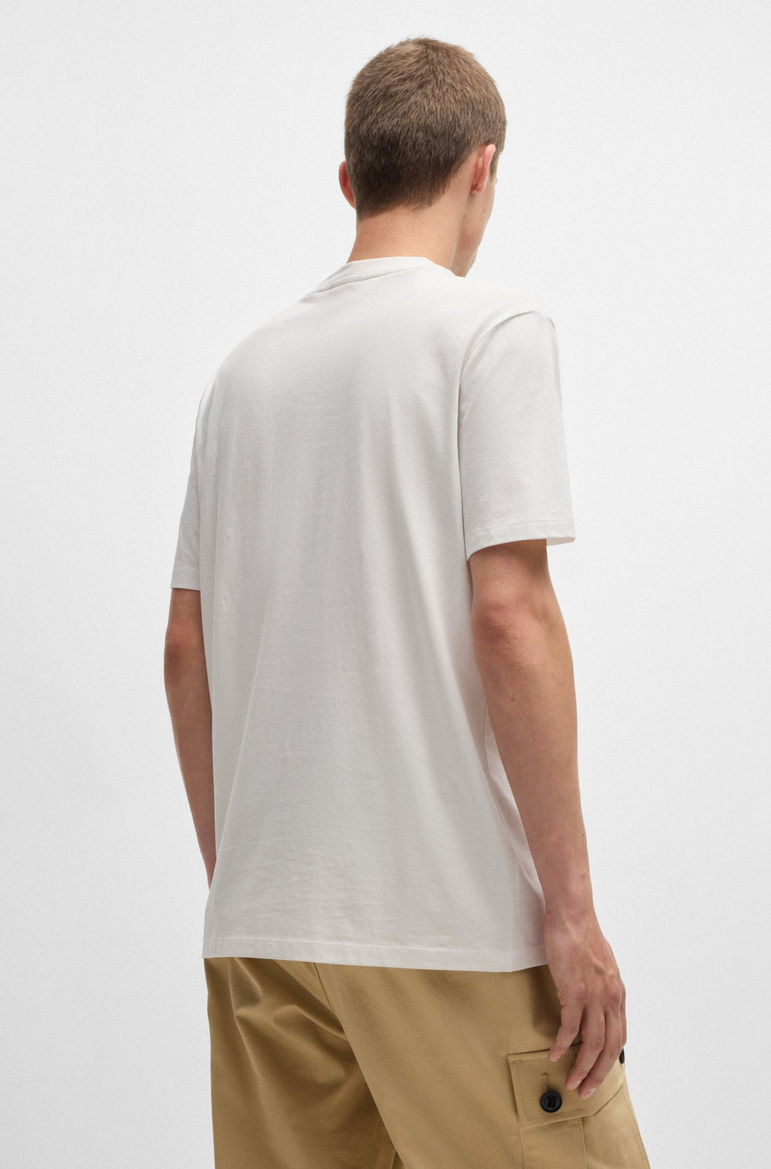 HUGO T-Shirts Regular Fit in Cotton - DULIVE222 10229761 01-50467952- Concorde Fashion#color_white-122