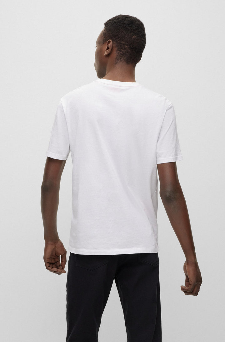 HUGO Regular Fit T-Shirts in Cotton - DULIVE222 10229761 01-50467952- Concorde Fashion#color_white-127