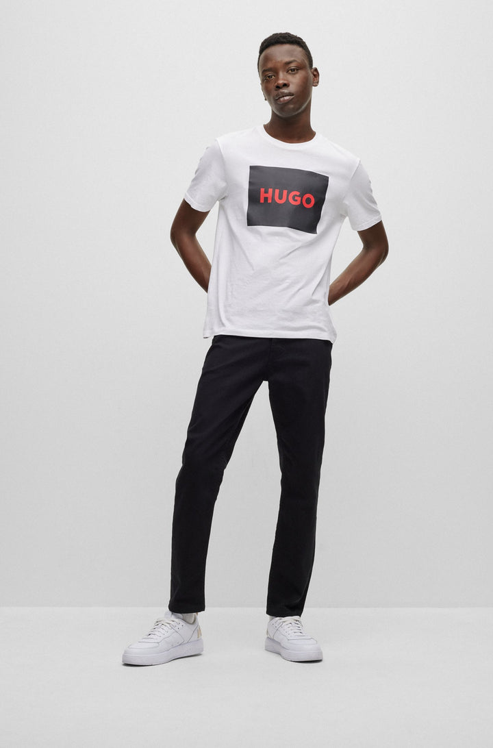 HUGO Regular Fit T-Shirts in Cotton - DULIVE222 10229761 01-50467952- Concorde Fashion#color_white-127