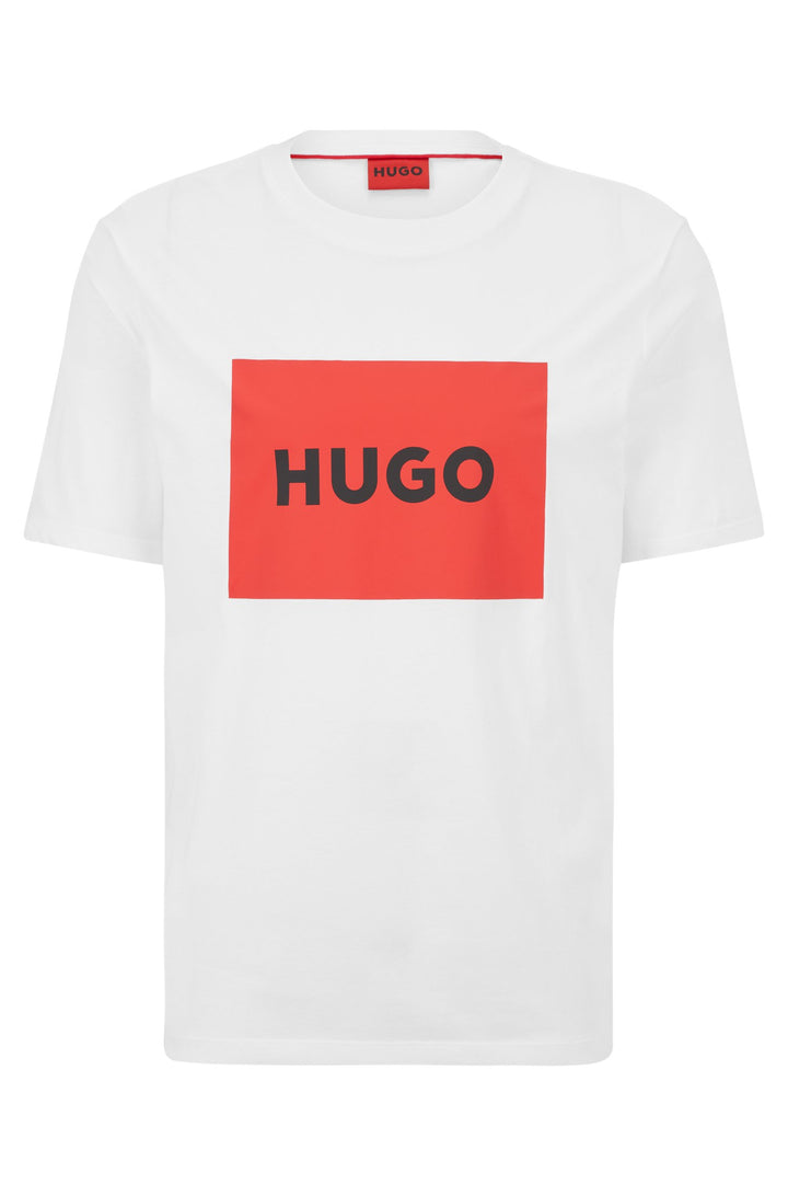 HUGO Regular Fit T-Shirts in Cotton - DULIVE222 10229761 01-50467952- Concorde Fashion#color_white-100