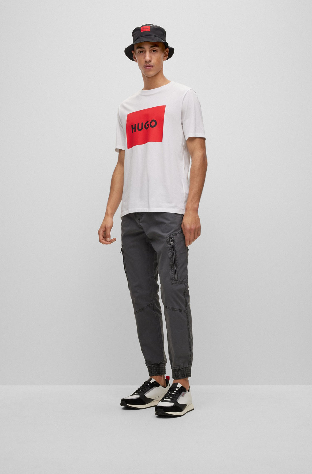 HUGO Regular Fit T-Shirts in Cotton - DULIVE222 10229761 01-50467952- Concorde Fashion#color_white-100