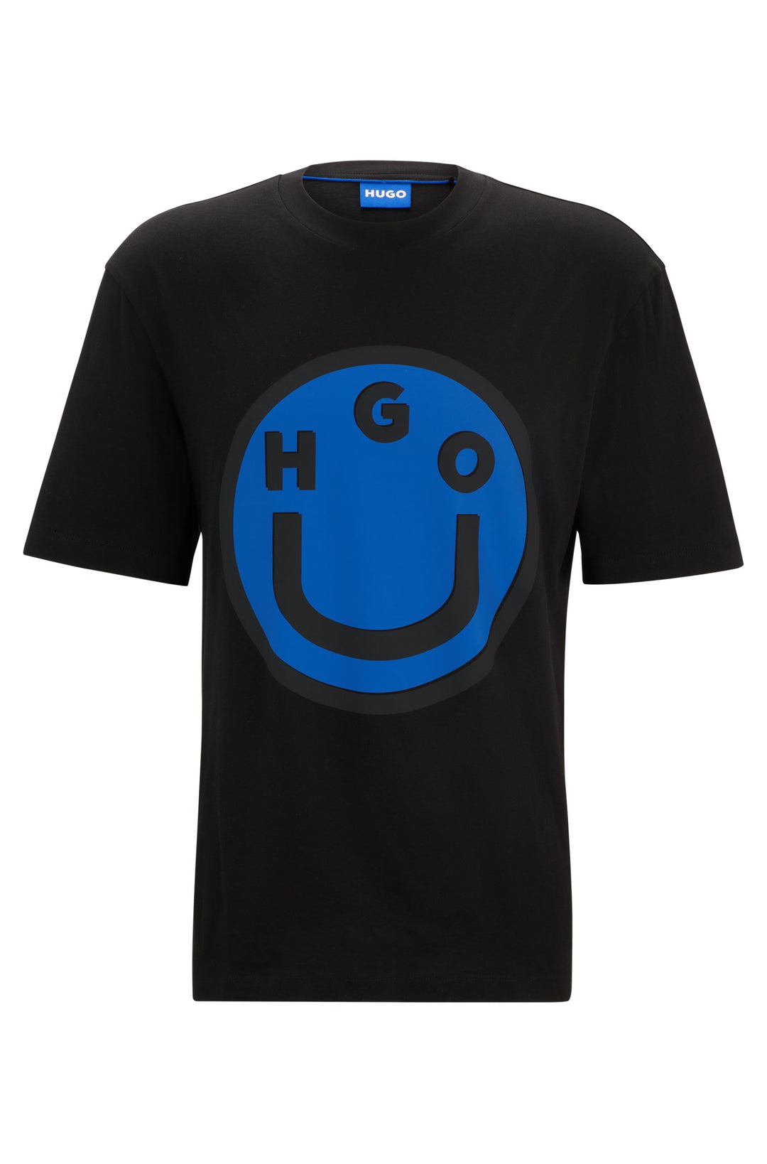 HUGO BLUE Regular Fit T-Shirts in Cotton - NIMPER 10229761 01-50513189- Concorde Fashion#color_black-001