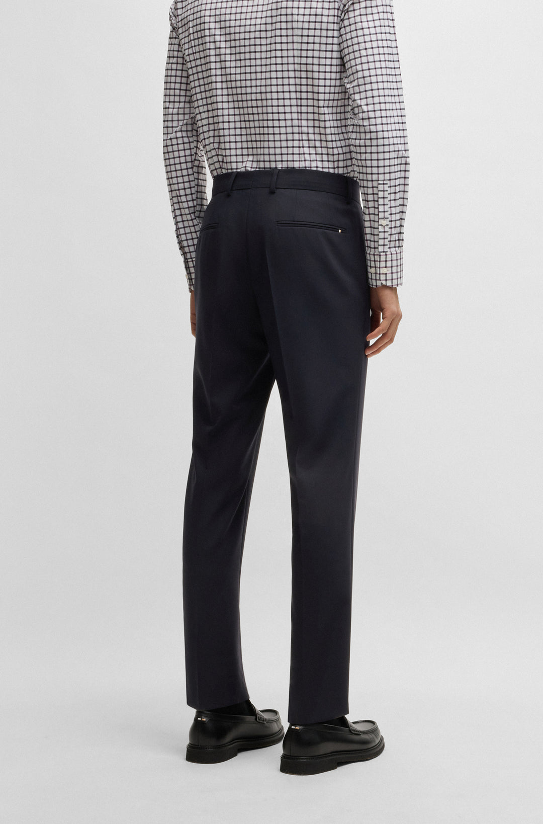 BOSS Trousers  in Polyester Mix - H-GENIUS-DTL-WG-251 10230447 01-50534908- Concorde Fashion#color_navy-404