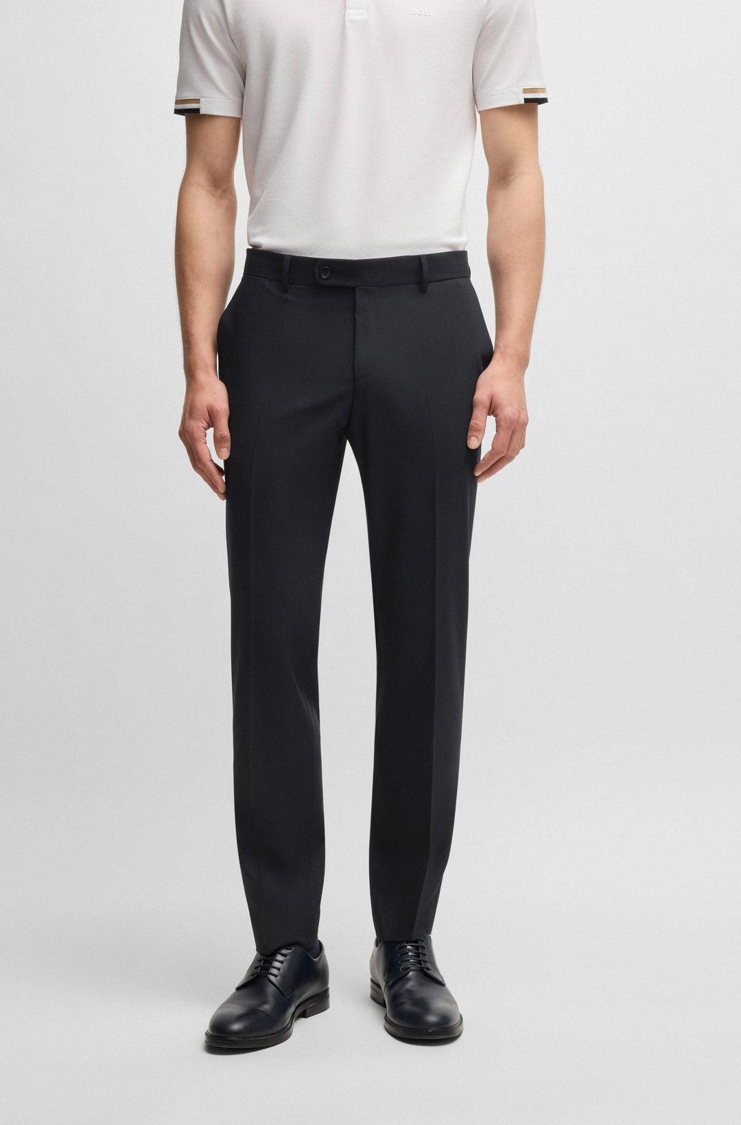 BOSS Trousers Slim Fit - H-GENIUS-DTL-WG-252 50540014- Concorde Fashion#color_navy-404