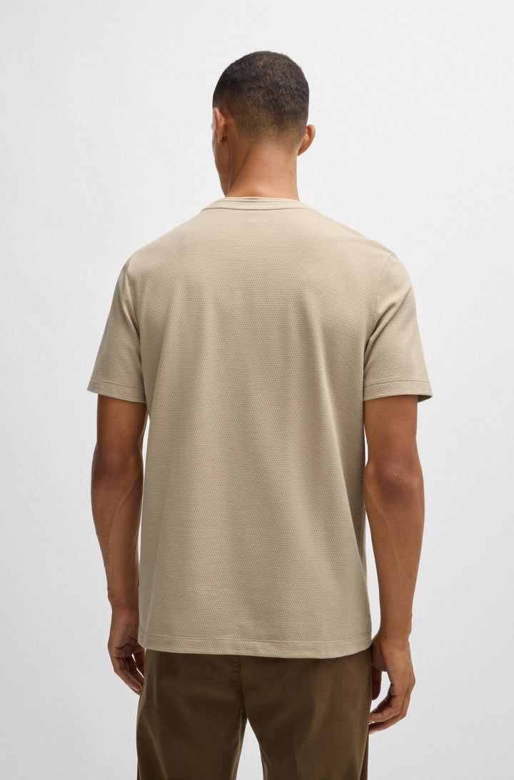 BOSS T-Shirts Regular Fit in Cotton Mix - TIBURT 240 10231018 01-50452680- Concorde Fashion#color_beige-275