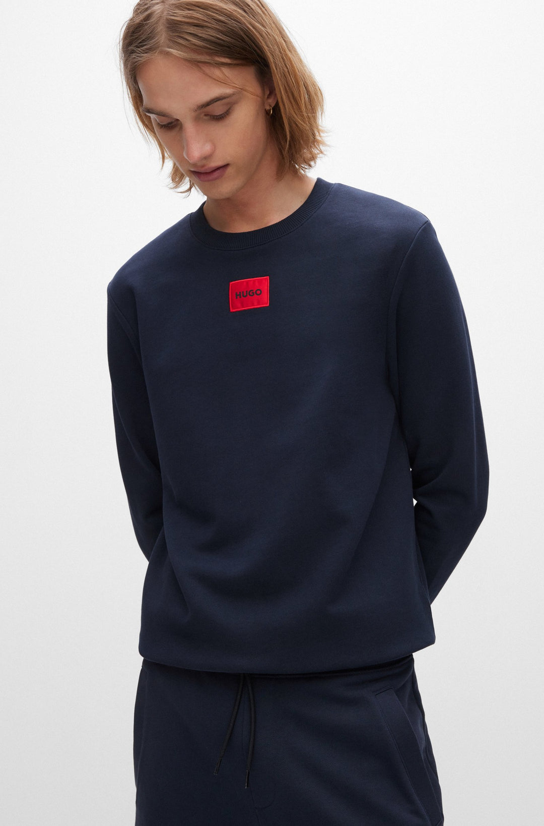HUGO Sweatshirts Regular Fit in Cotton - DIRAGOL212 10231445 01-50447964- Concorde Fashion#color_navy-405