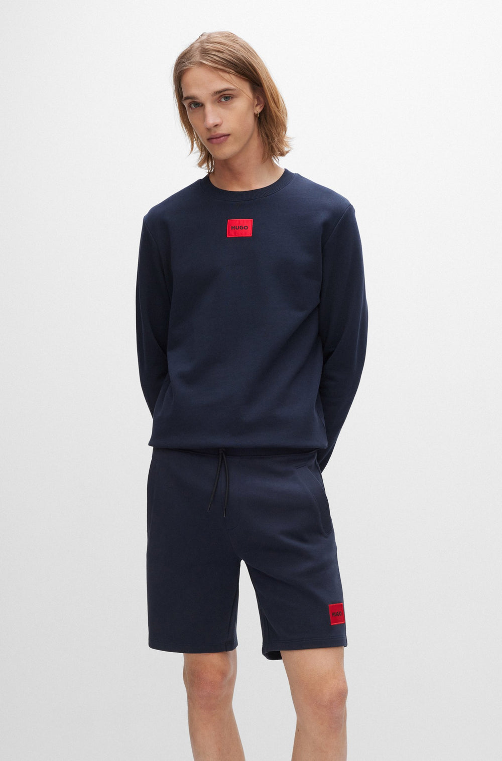 HUGO Sweatshirts Regular Fit in Cotton - DIRAGOL212 10231445 01-50447964- Concorde Fashion#color_navy-405