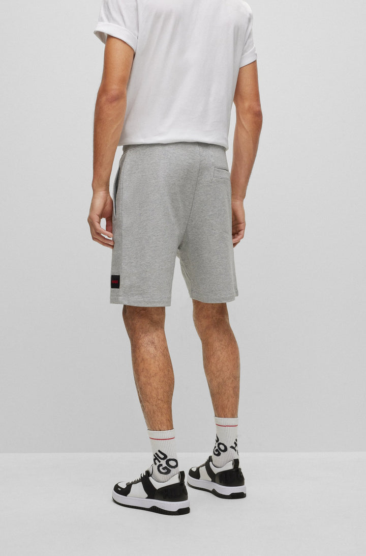 HUGO Regular Fit Shorts in cotton - DIZ222 10231445 01-50466196 - Concorde Fashion#color_grey-061