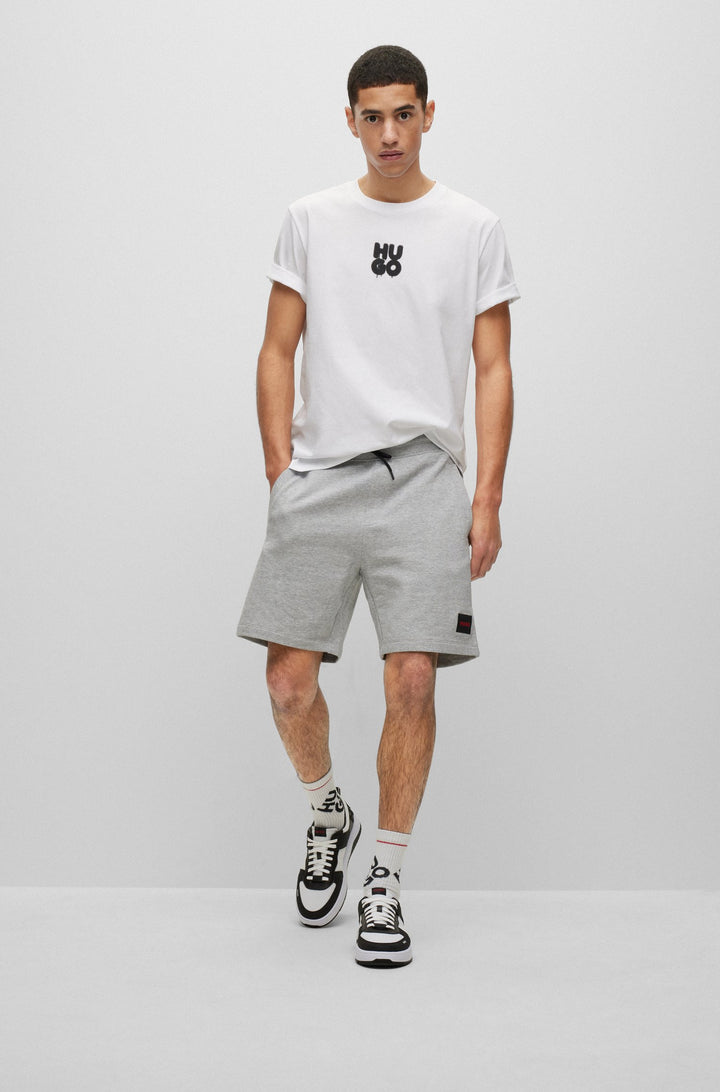 HUGO Regular Fit Shorts in cotton - DIZ222 10231445 01-50466196 - Concorde Fashion#color_grey-061