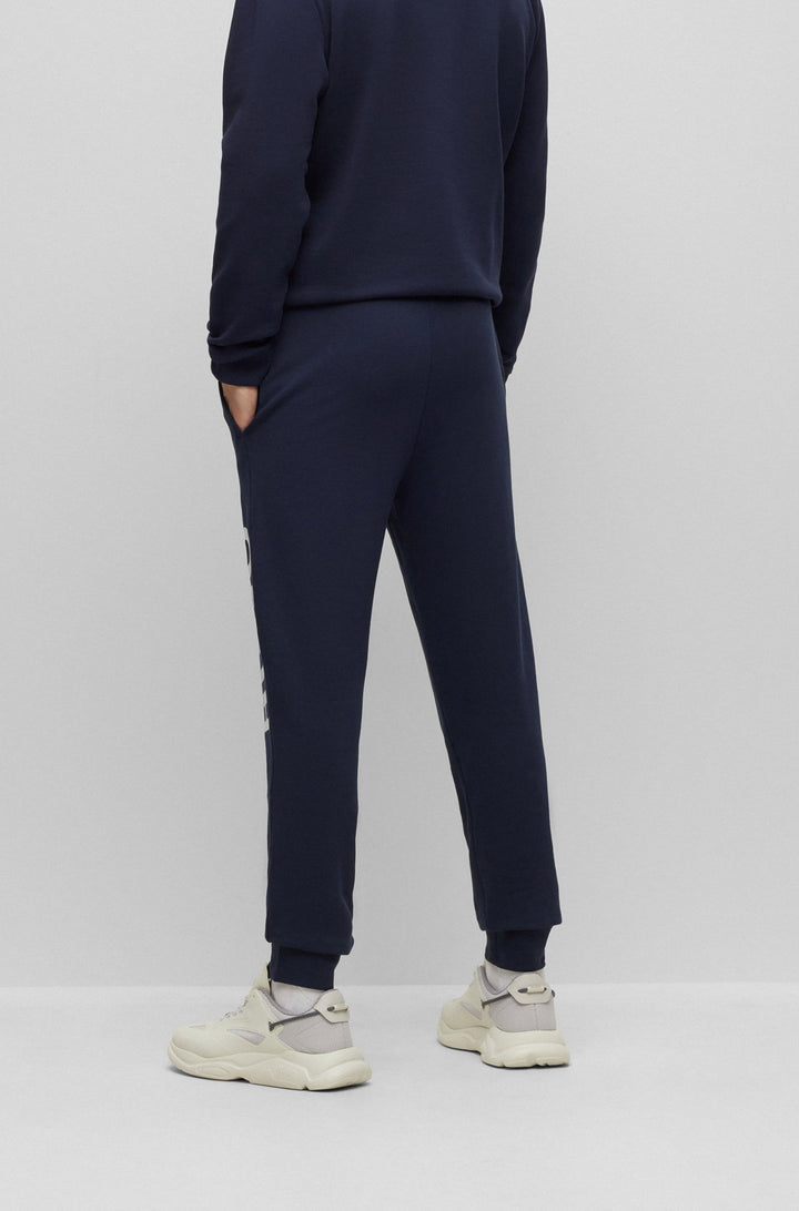 HUGO Jogging Pants Regular Fit in Cotton - DUTSCHI 10231445 01-50473211- Concorde Fashion#color_navy-405