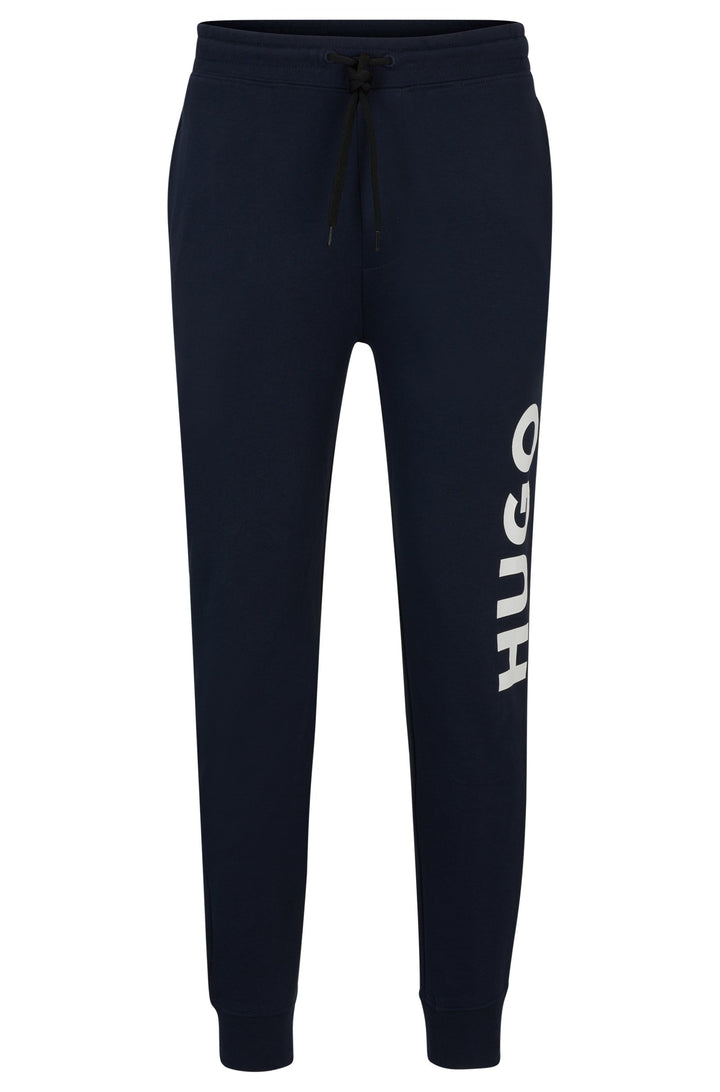 HUGO Jogging Pants Regular Fit in Cotton - DUTSCHI 10231445 01-50473211- Concorde Fashion#color_navy-405