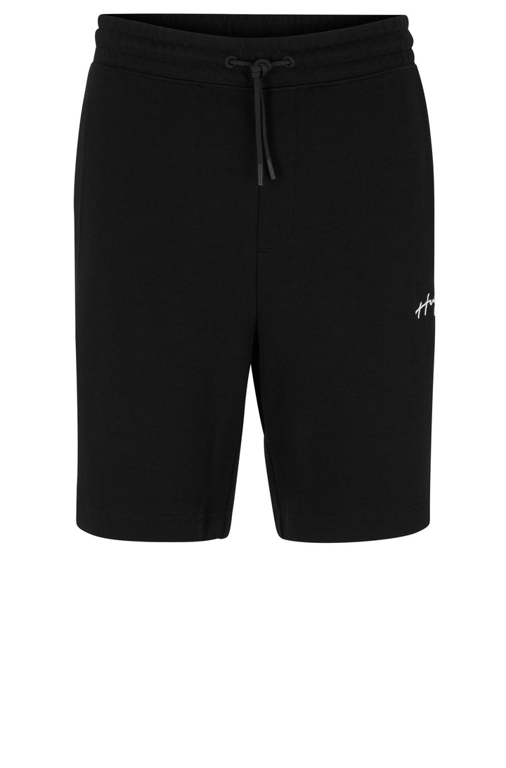 HUGO Relaxed Fit Shorts in Cotton - DAMPINAS 10231445 01-50486438- Concorde Fashion#color_black-001