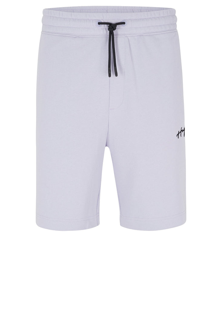 HUGO Relaxed Fit Shorts in Cotton - DAMPINAS 10231445 01-50486438- Concorde Fashion#color_purple-535