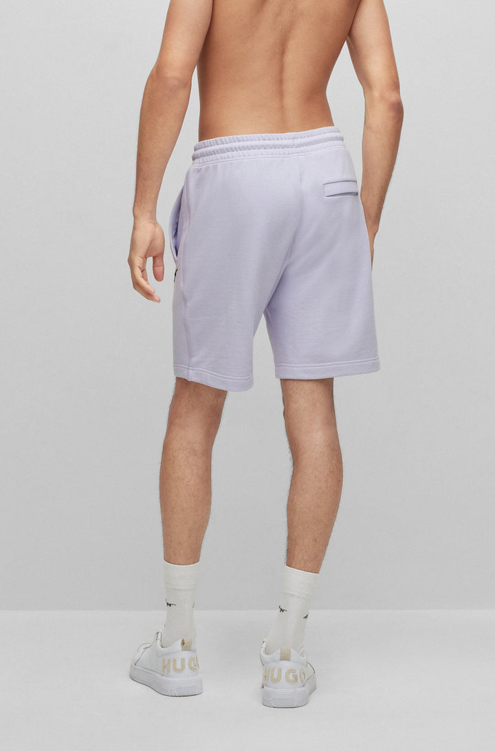 HUGO Relaxed Fit Shorts in Cotton - DAMPINAS 10231445 01-50486438- Concorde Fashion#color_purple-535