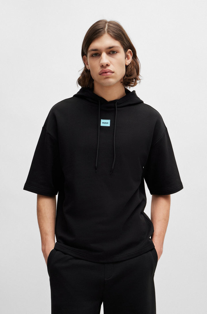 HUGO RED Relaxed Fit Hoodies in Cotton - DRESLEY232 10231445 01-50487864- Concorde Fashion#color_black-009