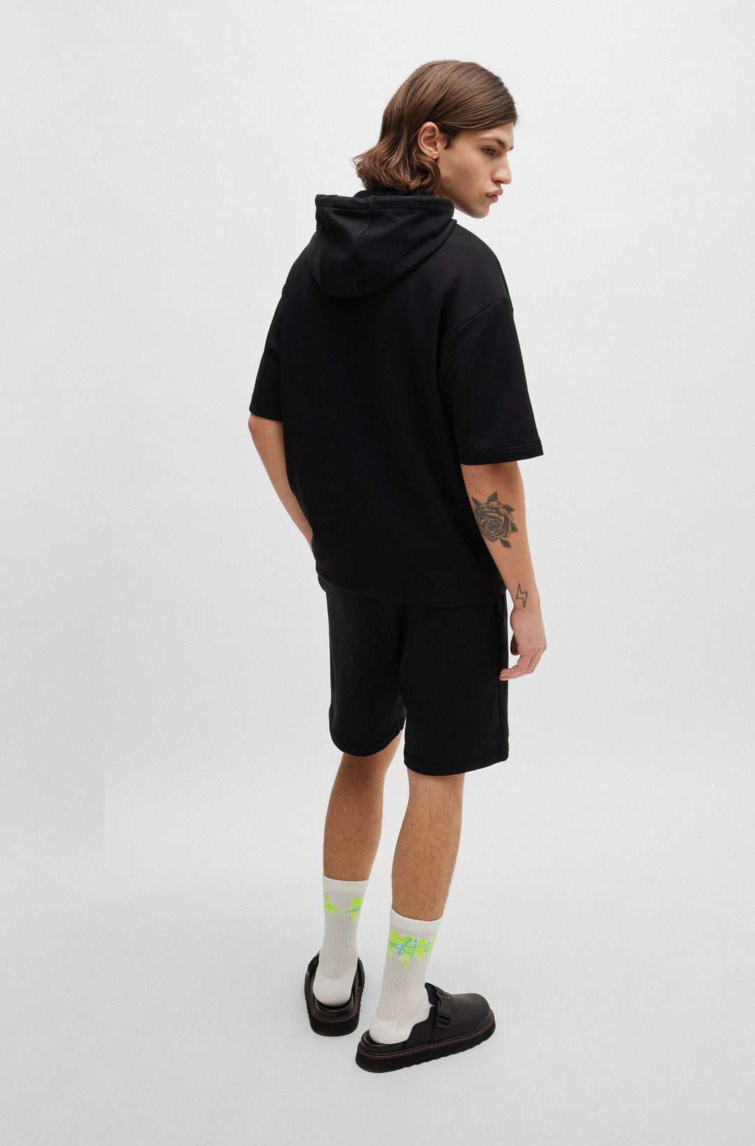 HUGO RED Relaxed Fit Hoodies in Cotton - DRESLEY232 10231445 01-50487864- Concorde Fashion#color_black-009