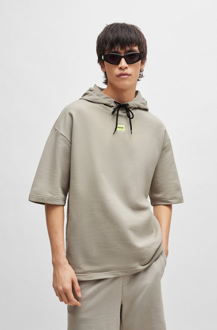 HUGO RED Relaxed Fit Hoodies in Cotton - DRESLEY232 10231445 01-50487864- Concorde Fashion#color_grey-055