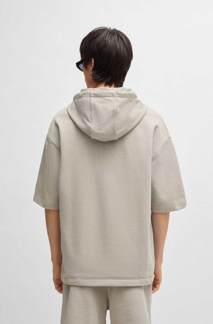 HUGO RED Relaxed Fit Hoodies in Cotton - DRESLEY232 10231445 01-50487864- Concorde Fashion#color_grey-055