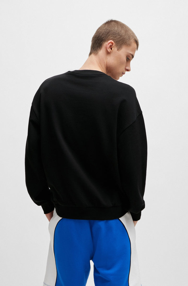 HUGO BLUE Regular Fit Sweatshirts in Cotton - NEASYO 10231445 01-50513437- Concorde Fashion#color_black-001
