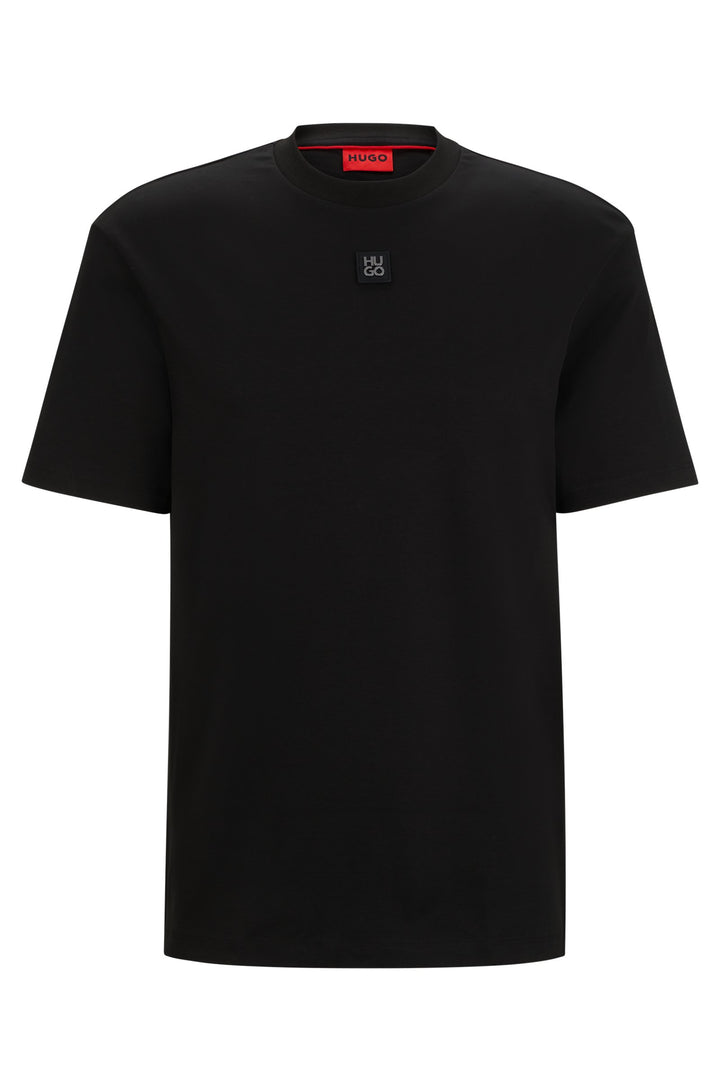 HUGO Regular Fit T-Shirts in Cotton - DALILE 10231453 01-50505201- Concorde Fashion#color_black-001