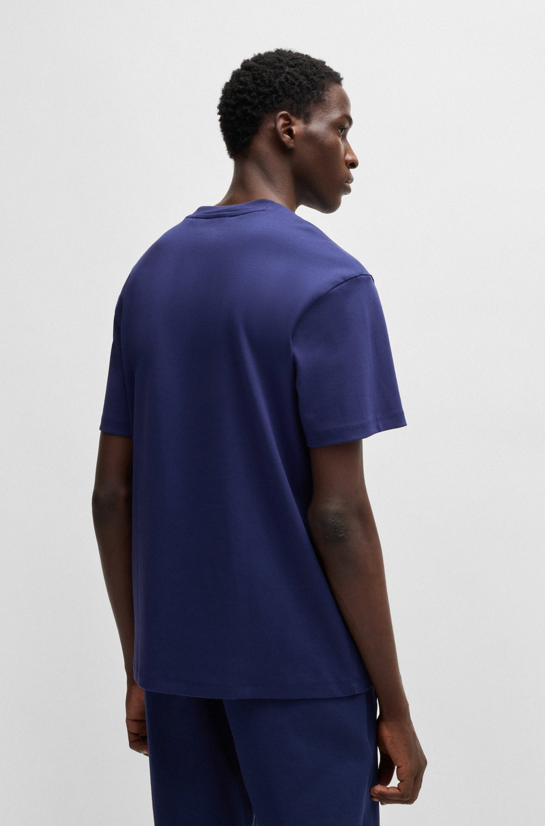 HUGO T-Shirts Regular Fit in Cotton - DALILE 10231453 01-50505201- Concorde Fashion#color_navy-407