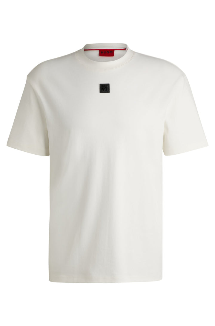 HUGO T-Shirts Regular Fit in Cotton - DALILE 10231453 01-50505201- Concorde Fashion#color_white-102