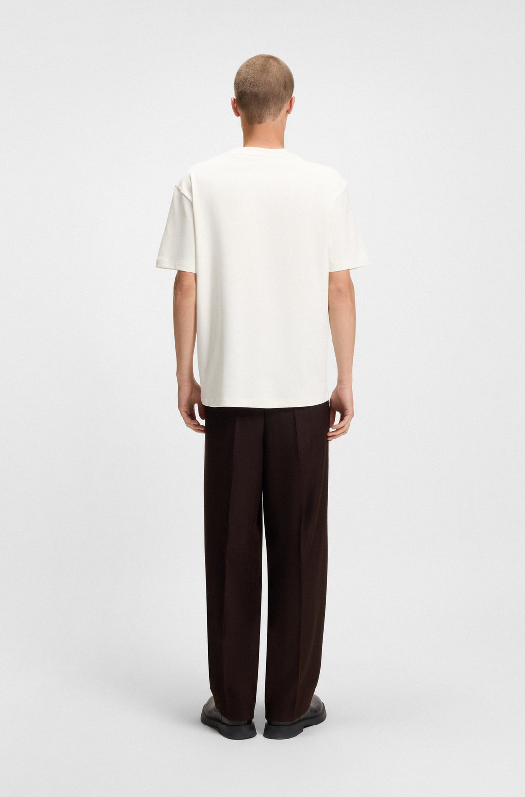 HUGO T-Shirts Regular Fit in Cotton - DALILE 10231453 01-50505201- Concorde Fashion#color_white-103