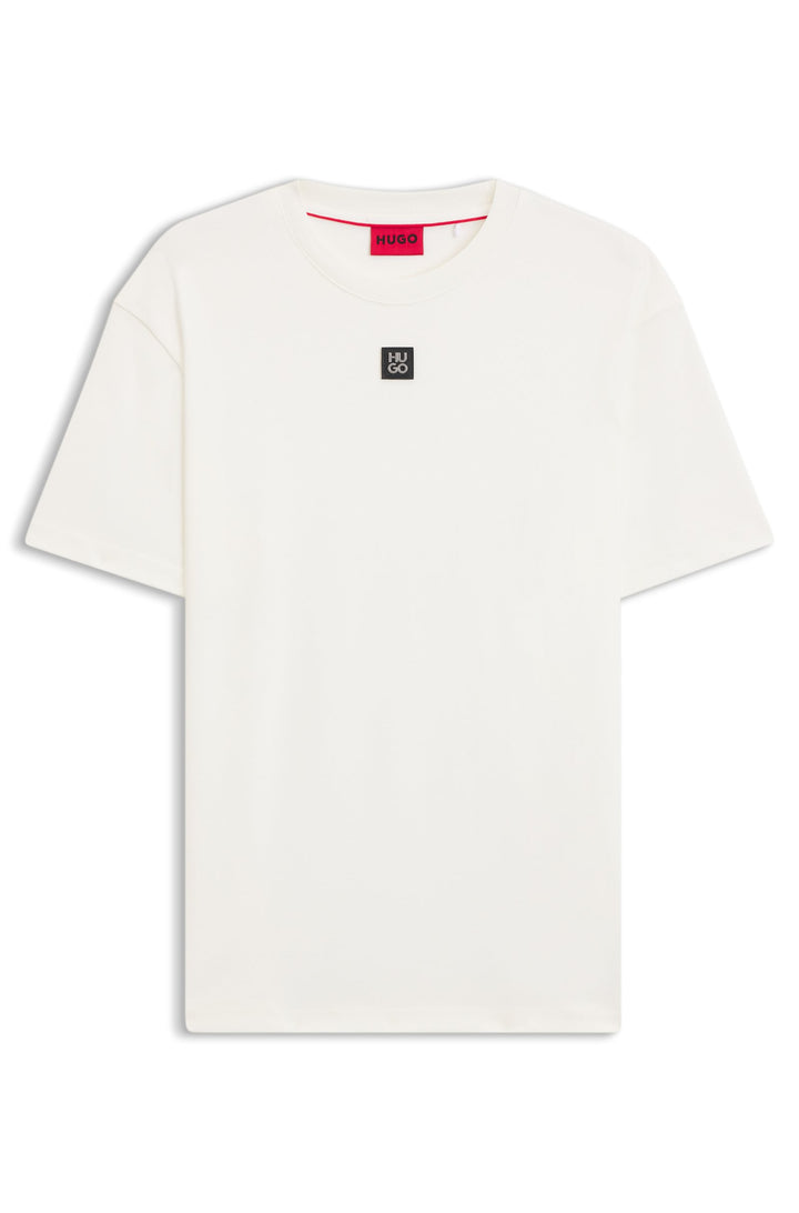 HUGO T-Shirts Regular Fit in Cotton - DALILE 10231453 01-50505201- Concorde Fashion#color_white-103