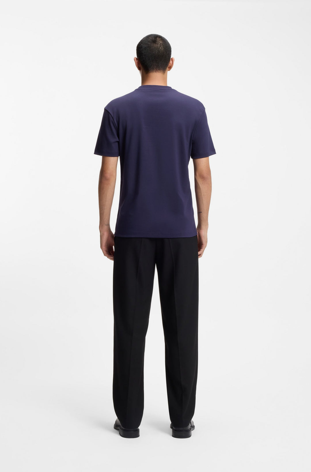 HUGO T-Shirts Regular Fit in Cotton - DALILE 10231453 01-50505201- Concorde Fashion#color_navy-418