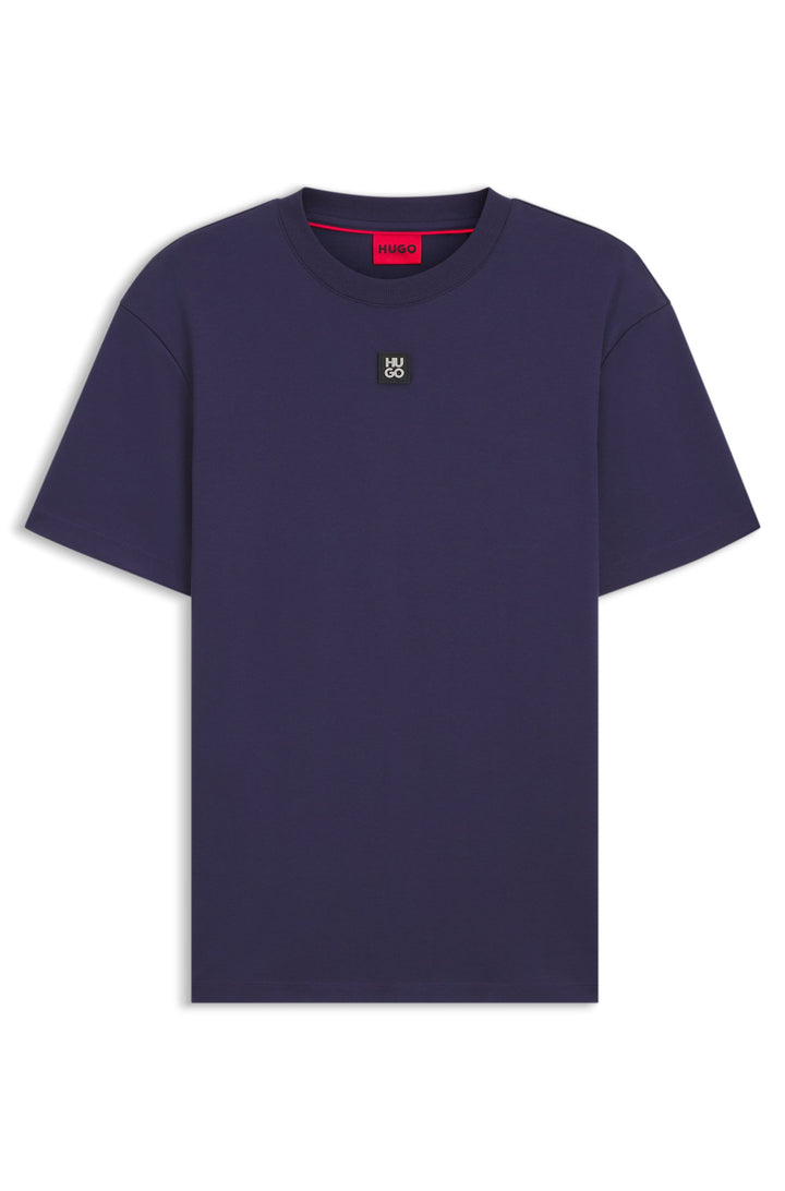 HUGO T-Shirts Regular Fit in Cotton - DALILE 10231453 01-50505201- Concorde Fashion#color_navy-418