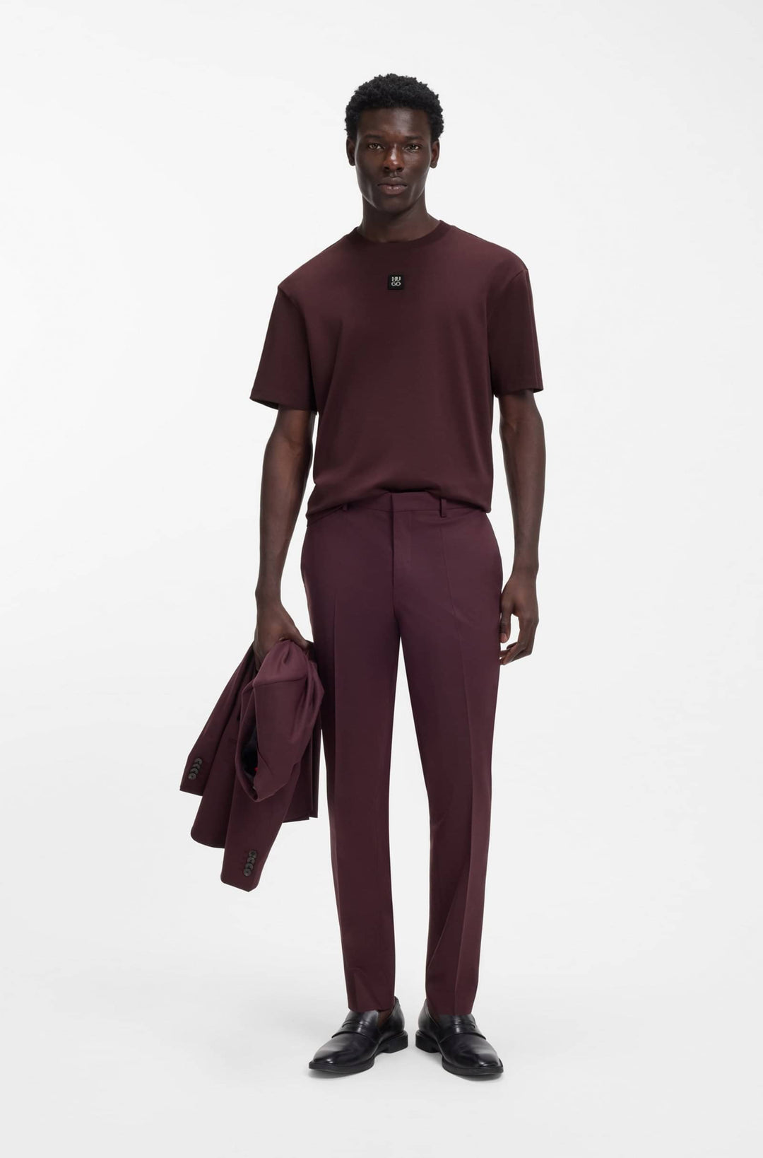 HUGO T-Shirts Regular Fit in Cotton - DALILE 10231453 01-50505201- Concorde Fashion#color_brown-249