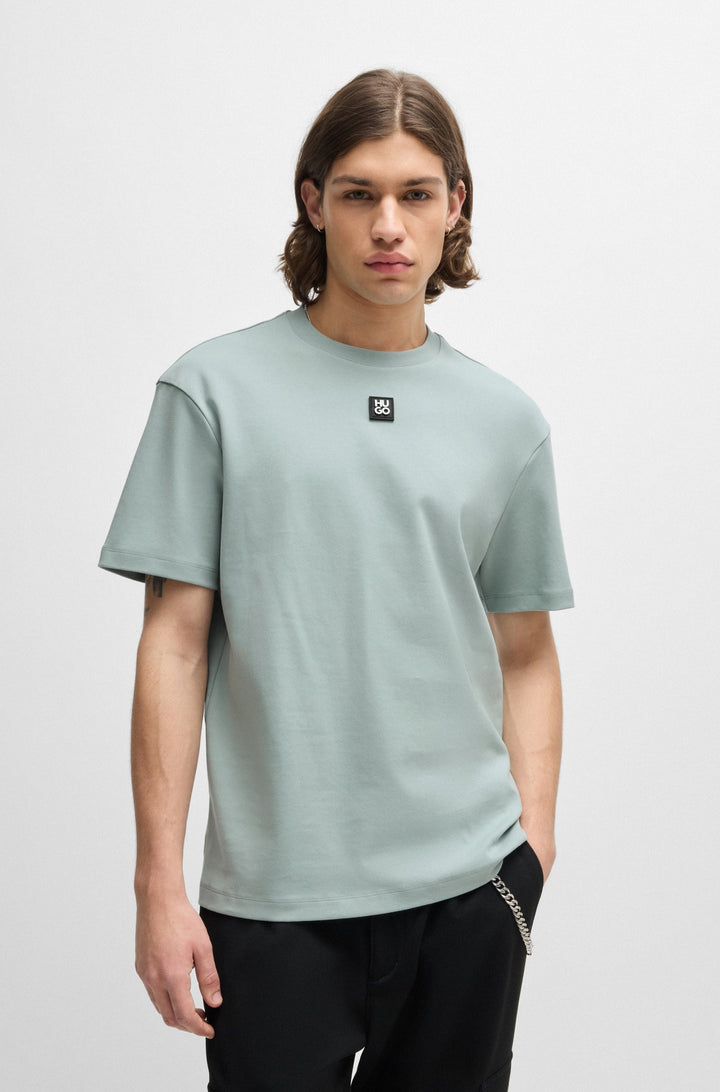 HUGO T-Shirts Regular Fit in Cotton - DALILE 10231453 01-50505201- Concorde Fashion#color_grey-074