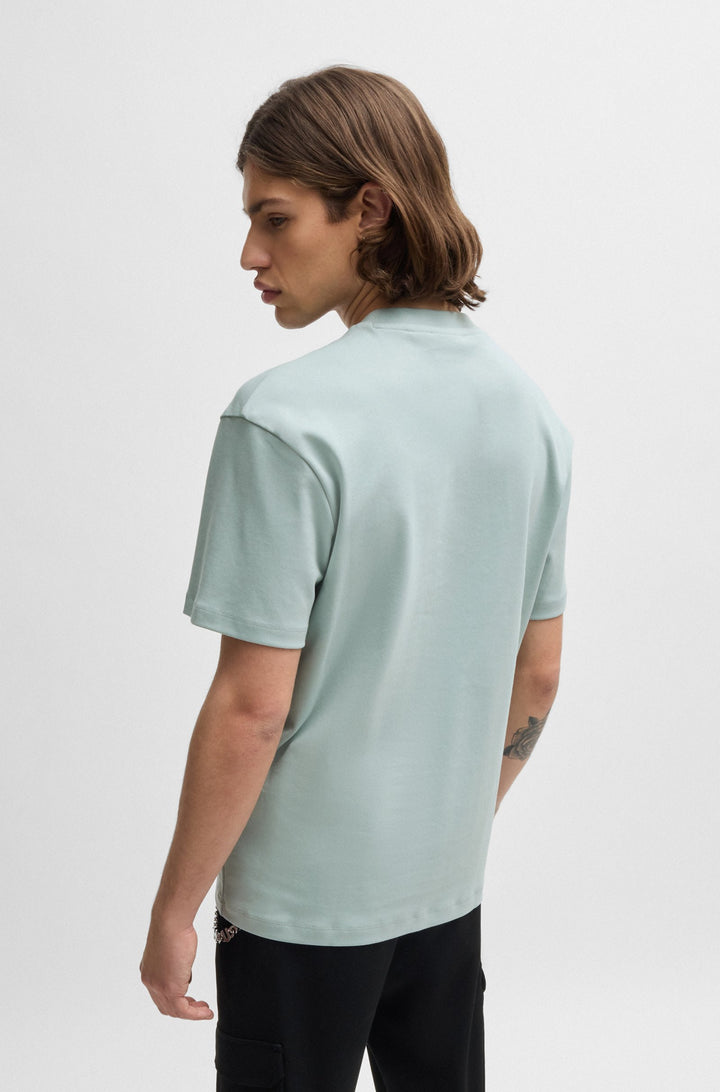 HUGO T-Shirts Regular Fit in Cotton - DALILE 10231453 01-50505201- Concorde Fashion#color_grey-074