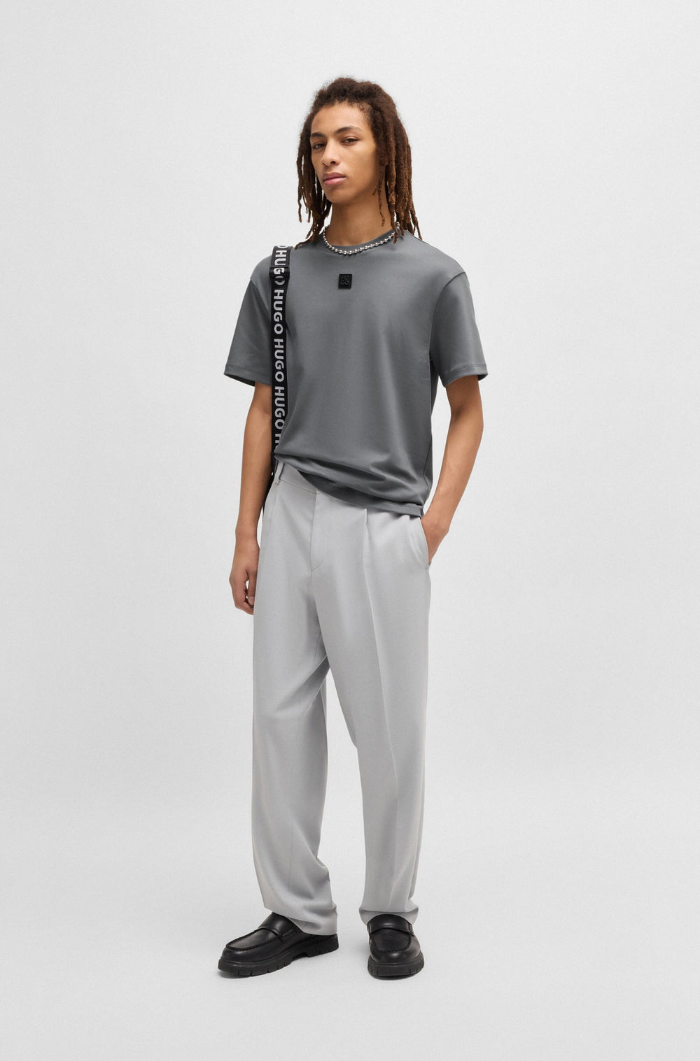 HUGO T-Shirts Regular Fit - DALILE 50505201Concorde Fashion#color_grey-086
