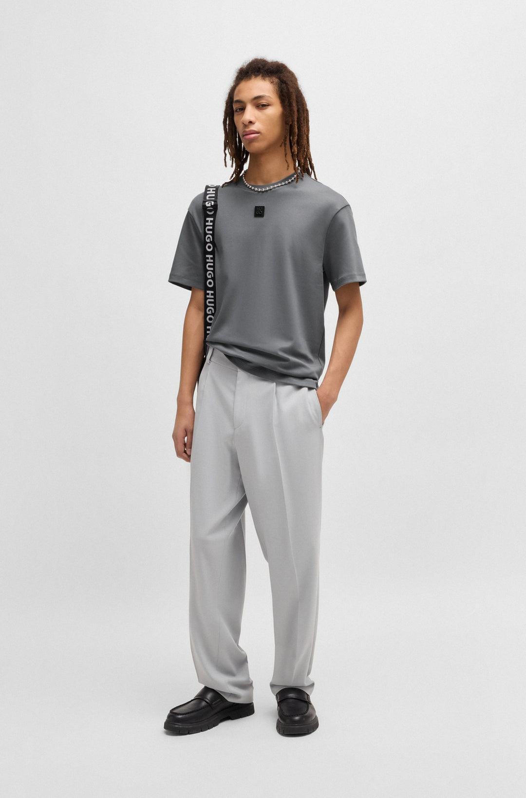 HUGO T-Shirts Regular Fit - DALILE 50505201Concorde Fashion#color_grey-086