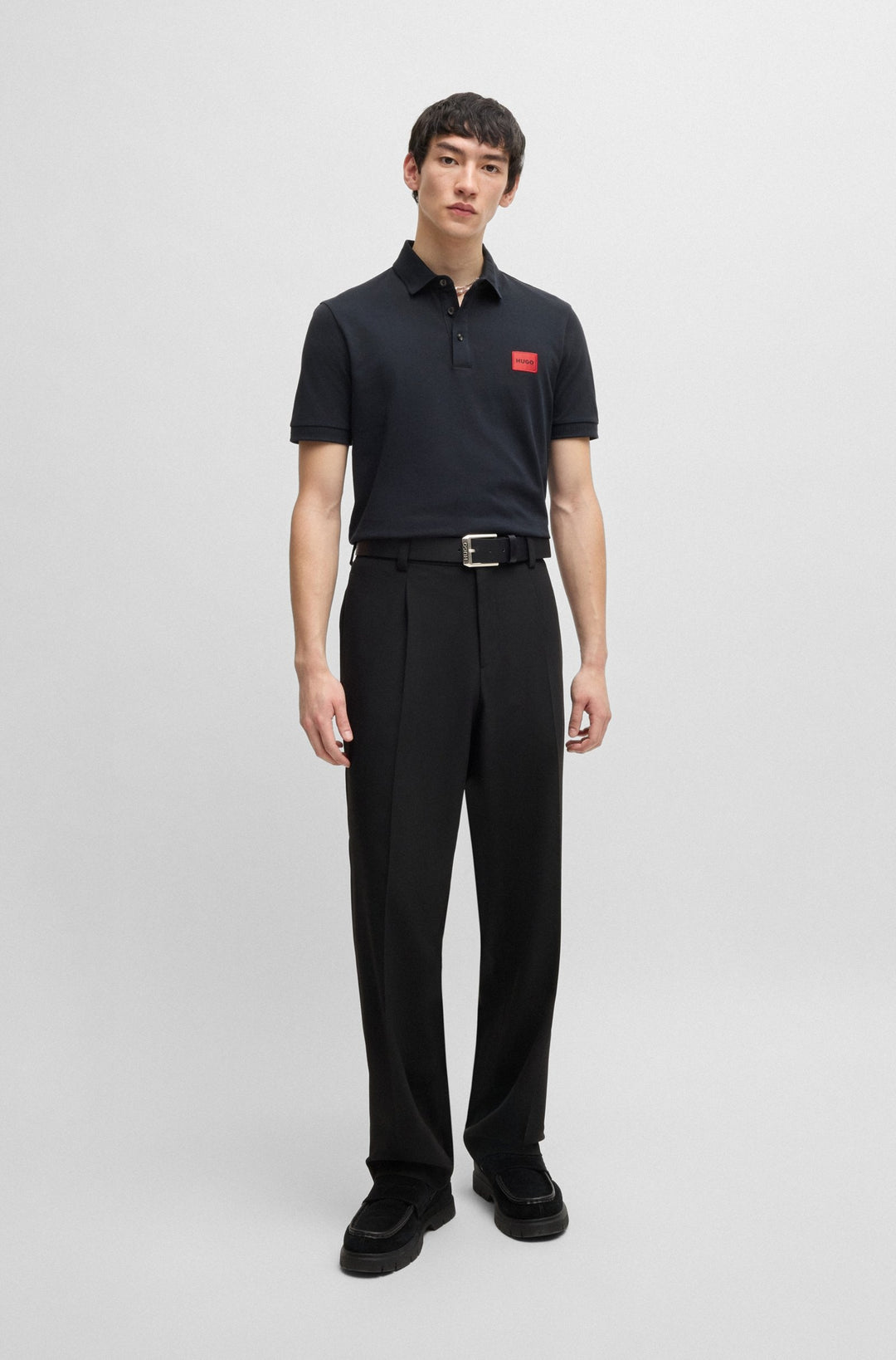 HUGO Polos Slim Fit - DERESO222 50466202- Concorde Fashion#color_navy-405