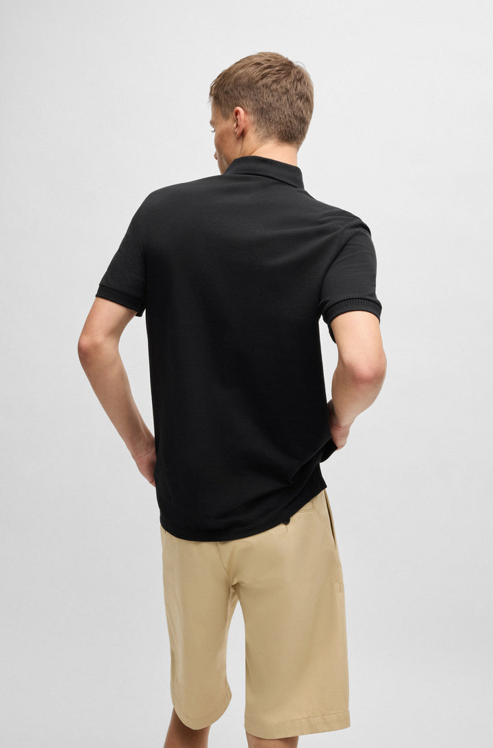 HUGO Polos Slim Fit in Cotton - DERESO232 10231467 01-50490770- Concorde Fashion#color_black-001
