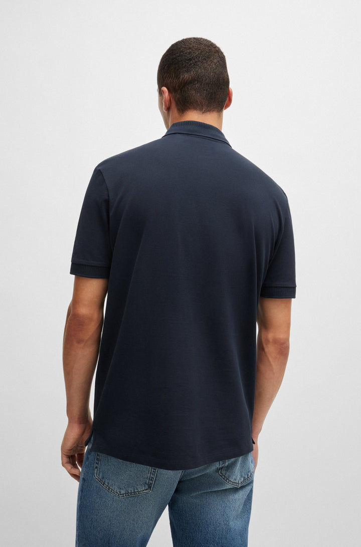 HUGO Polos Slim Fit in Cotton - DERESO232 10231467 01-50490770- Concorde Fashion#color_navy-405