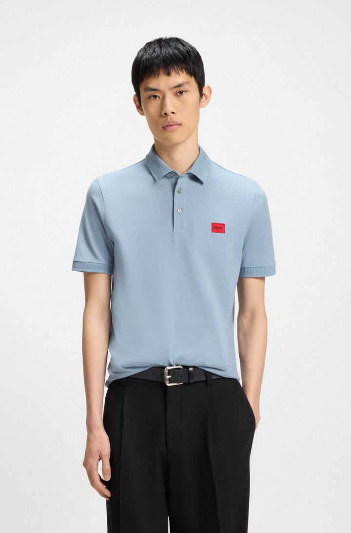 HUGO Slim Fit Polos in Cotton - DERESO232 10231467 01-50490770- Concorde Fashion#color_blue-483
