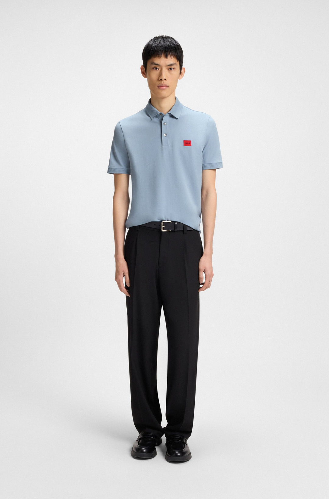 HUGO Slim Fit Polos in Cotton - DERESO232 10231467 01-50490770- Concorde Fashion#color_blue-483
