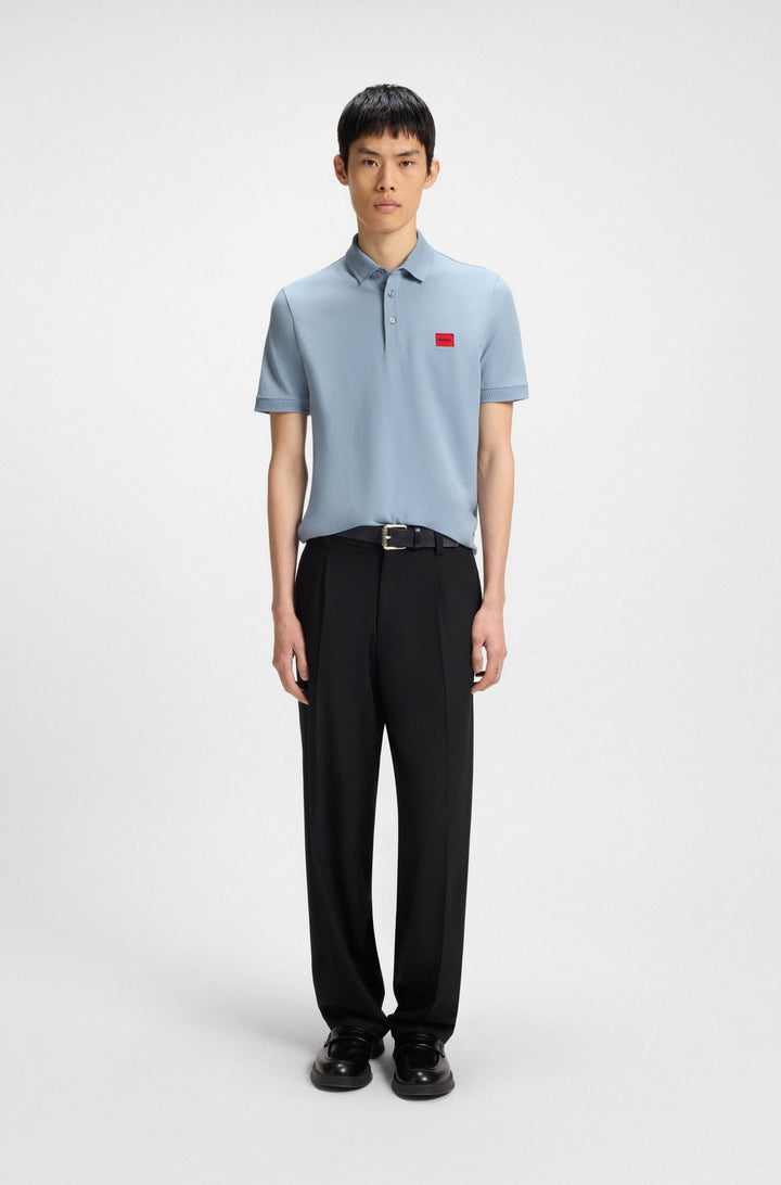 HUGO Slim Fit Polos in Cotton - DERESO232 10231467 01-50490770- Concorde Fashion#color_blue-483