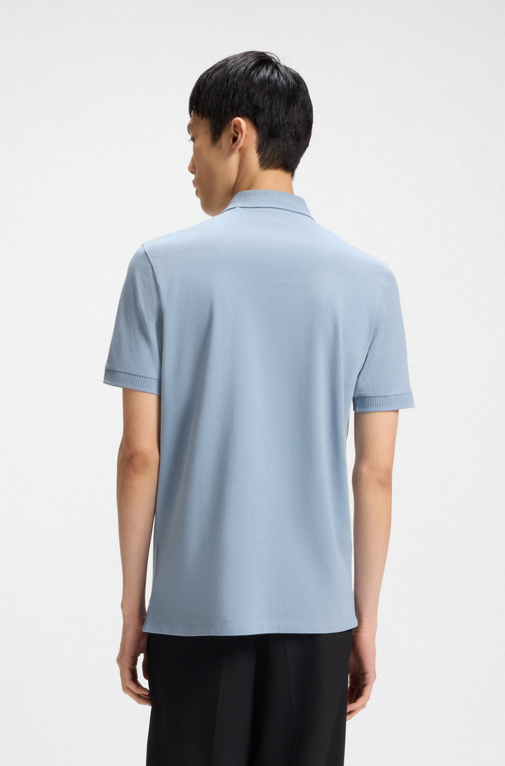 HUGO Slim Fit Polos in Cotton - DERESO232 10231467 01-50490770- Concorde Fashion#color_blue-483
