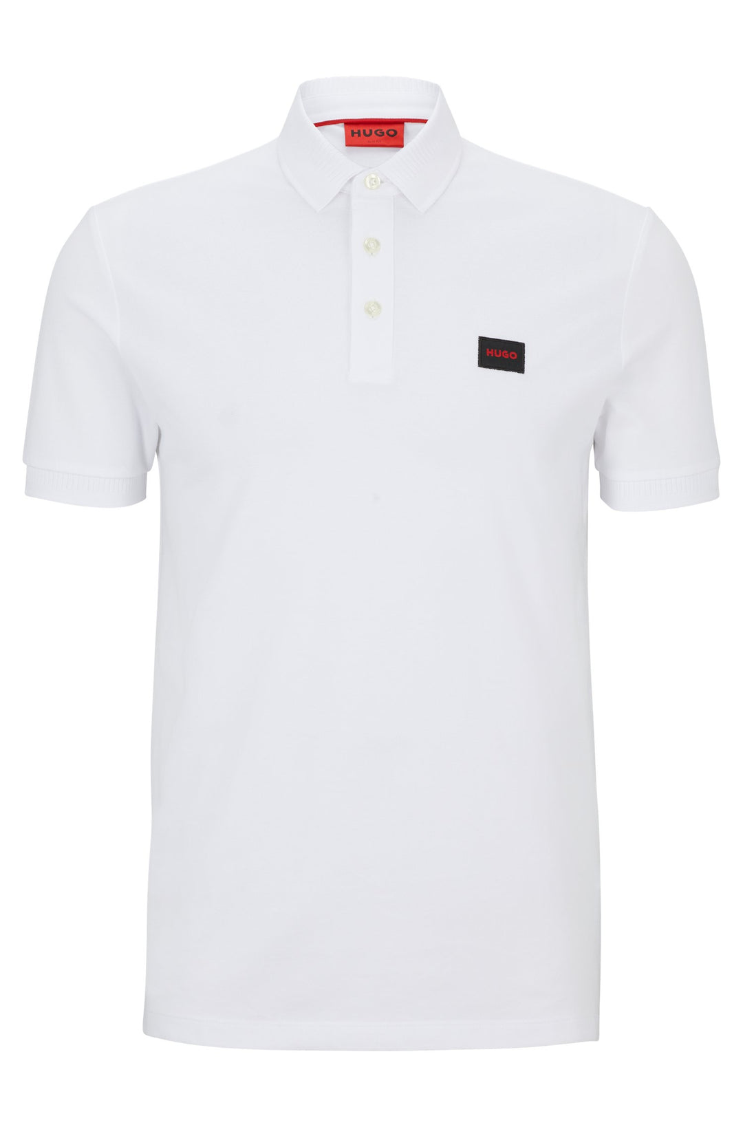 HUGO Slim Fit Polos in Cotton - DERESO232 10231467 01-50490770- Concorde Fashion#color_white-127